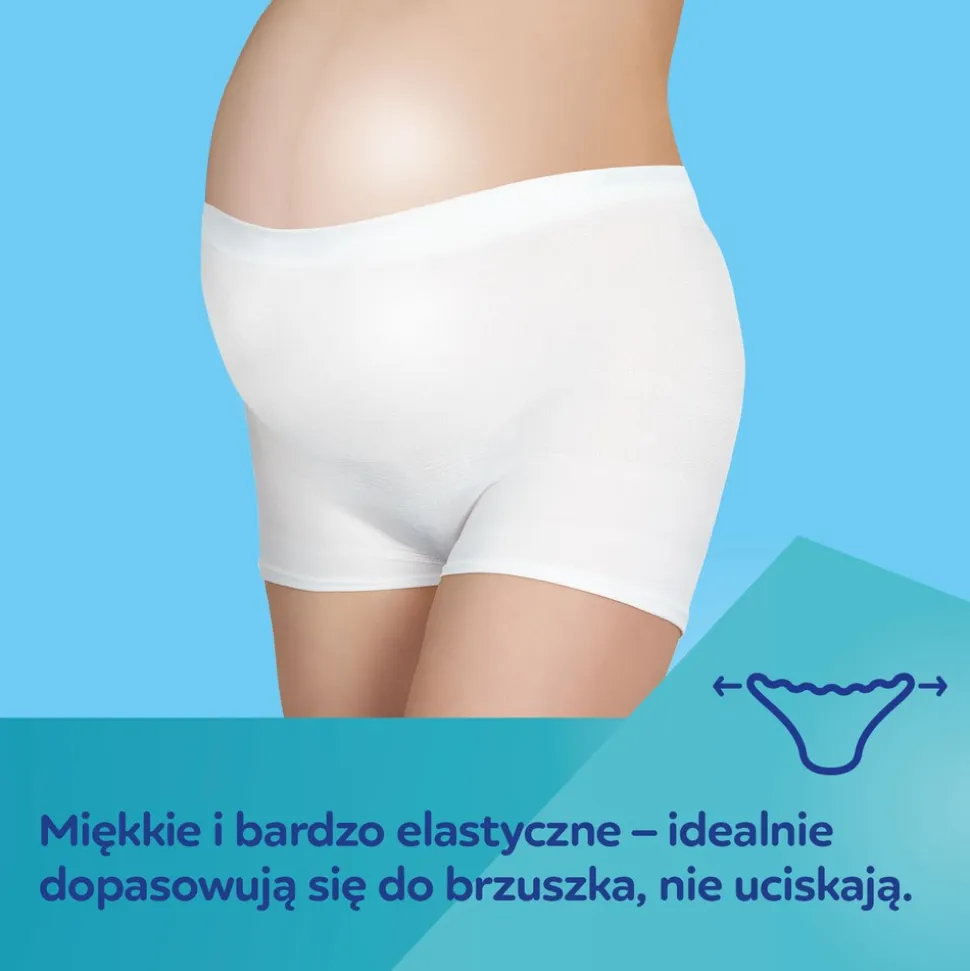 Canpol Babies, majtki dla kobiet w zaawansowanej ciąży i po porodzie, rozmiar L/XL, kolor biały, 2 szt.