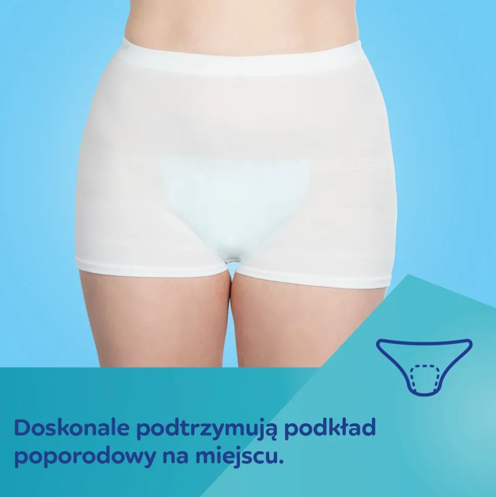 Canpol Babies, majtki dla kobiet w zaawansowanej ciąży i po porodzie, rozmiar L/XL, kolor biały, 2 szt.