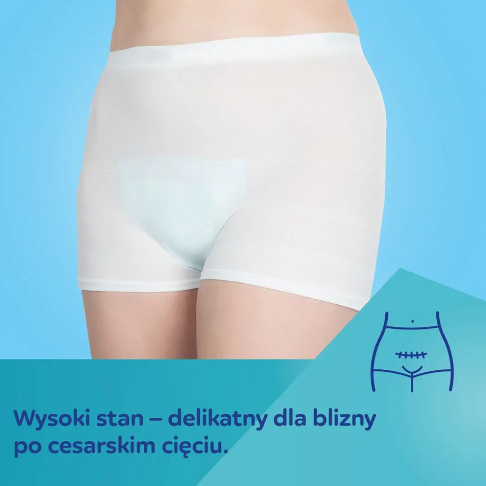 Canpol Babies, majtki dla kobiet w zaawansowanej ciąży i po porodzie, rozmiar L/XL, kolor biały, 2 szt.