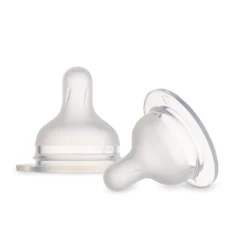 Canpol Babies, smoczek silikonowy do butelki S-Shape S (mini), 0 m+, 2 szt.