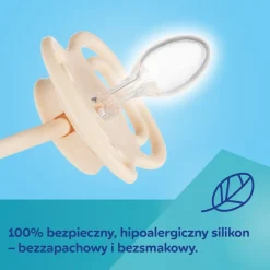 Canpol Babies, smoczek silikonowy DentalAir 0-6 m symetryczny, beż, 2 szt.
