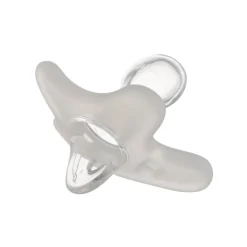 Canpol Babies, smoczek uspokajający 100% silikonowy symetryczny, 0-6 m, biały, 1 szt.