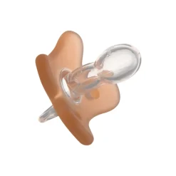 Canpol Babies, smoczek uspokajający 100% silikonowy symetryczny, 6-12m, pomarańczowy, 1 szt.