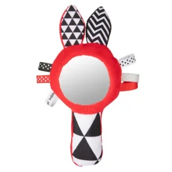 Canpol Babies, zabawka kontrastowa z piszczkiem i lusterkiem SENSORY TOYS, 1 szt.