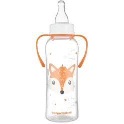 Canpol, butelka dekorowana (BPA 0%), Wesołe Zwierzaki, 250 ml