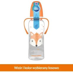 Canpol, butelka dekorowana (BPA 0%), Wesołe Zwierzaki, 250 ml