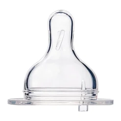 Canpol EasyStart, silikonowy smoczek do butelek szerokich, średni, 6-12 m, 1 szt.