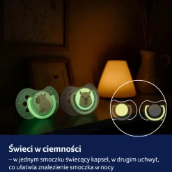 Canpol Lovi CapiChill, Smoczek silikonowy dynamiczny, 18m+, girl, 2 szt.