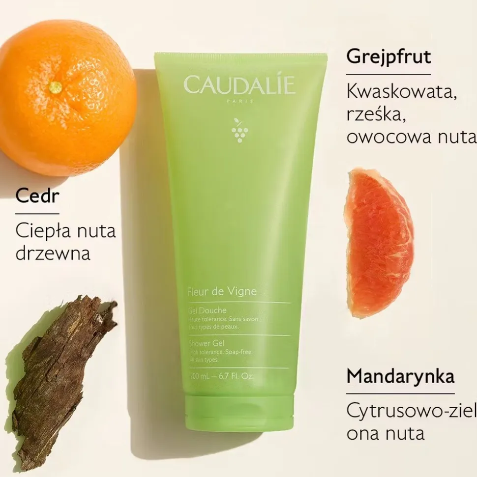 Caudalie Fleur De Vigne, żel pod prysznic, 200 ml