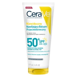 CeraVe, niewidoczny, nawilżający balsam przeciwsłoneczny SPF50+, 177 ml