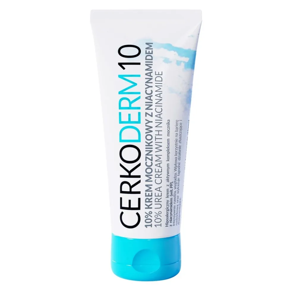 Cerkoderm10, 10% hipoalergiczny krem mocznikowy z wit. PP, 75 ml