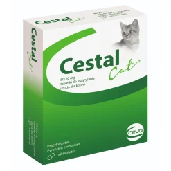 Cestal Cat 80 /20 mg, tabletki dla rozgryzania i żucia dla kotów, 2 szt.
