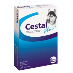 Cestal Plus, tabletki odrobaczające dla psów, do rozgryzania i żucia, 200 szt. (25 blistrów po 8 szt.)