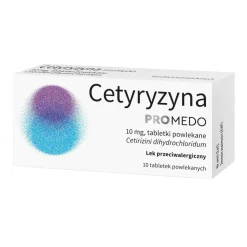 Cetyryzyna Promedo, 10 mg, tabletki powlekane, 10 szt.
