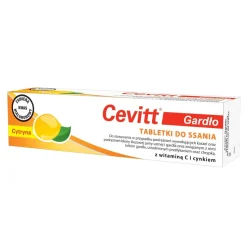 Cevitt Gardło, tabletki do ssania, cytryna, 20 szt.