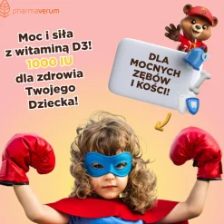 CHoCoD 1000 IU, kapsułki miękkie do żucia, smak czekoladowy, 60 szt.