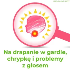 Cholinex Junior, pastylki do ssania, smak malinowy, 16 szt.