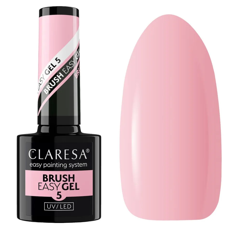 Claresa Brush Easy Gel 5, żel do paznokci, 5 g