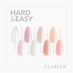 Claresa Hard&Easy Builder Gel, żel budujący do paznokci, Clear, 45 g