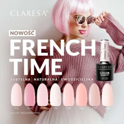 Claresa, lakier hybrydowy, French Time 5, 5 g