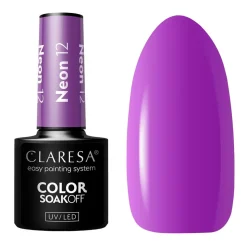 Claresa Neon Lights, lakier hybrydowy, 12 Neon, 5 g
