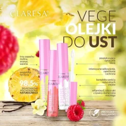Claresa Shine Like, olejek do ust, 03 Raspberry, 8,2 ml