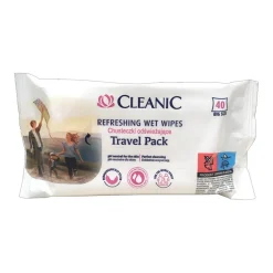 Cleanic Antibacterial Travel Pack, chusteczki odświeżające, 40 szt.