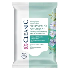 Cleanic, chusteczki do demakijażu, cera normalna i mieszana, 10 szt.