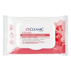 Cleanic Intimate, nawilżany papier toaletowy, 40 szt.
