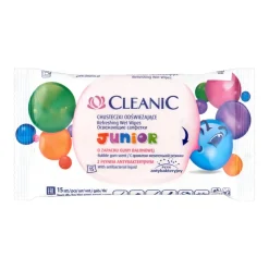 Cleanic Junior, chusteczki odświeżajace, 15 szt.