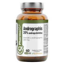 Clean label Pharmovit, Andrographis 20% andrografolidów, kapsułki, 60 szt.