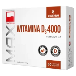 Colfarm Witamina D3 4000, kapsułki miękkie, 60 szt.