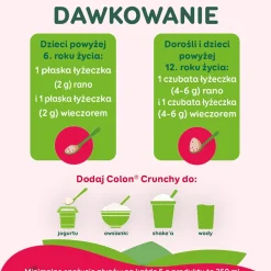Colon Crunchy, proszek, smak truskawkowy, 150 g