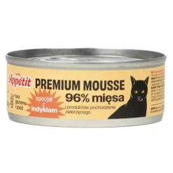Comfy Appetit Premium Mousse, indyk, mokra karma dla kotów, 85 g