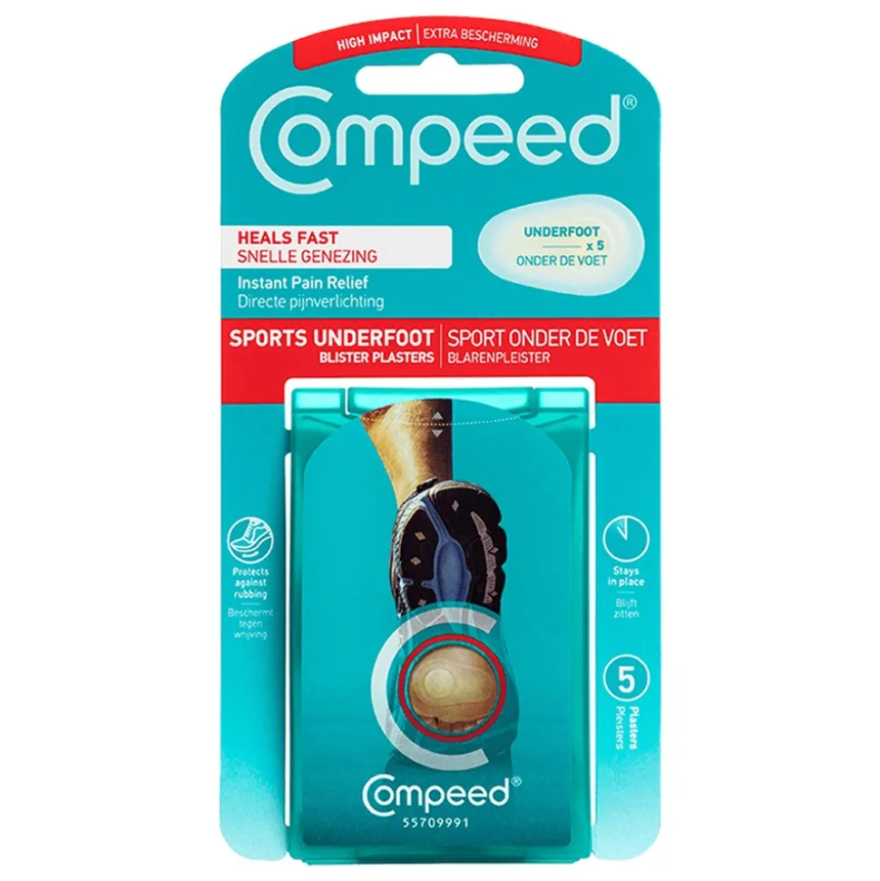 Compeed, plastry na pęcherze na podeszwie, sportowe, 5 szt.