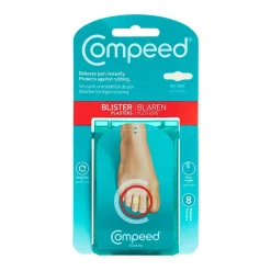 Compeed, plastry na pęcherze, na palcach stóp, 8 szt.