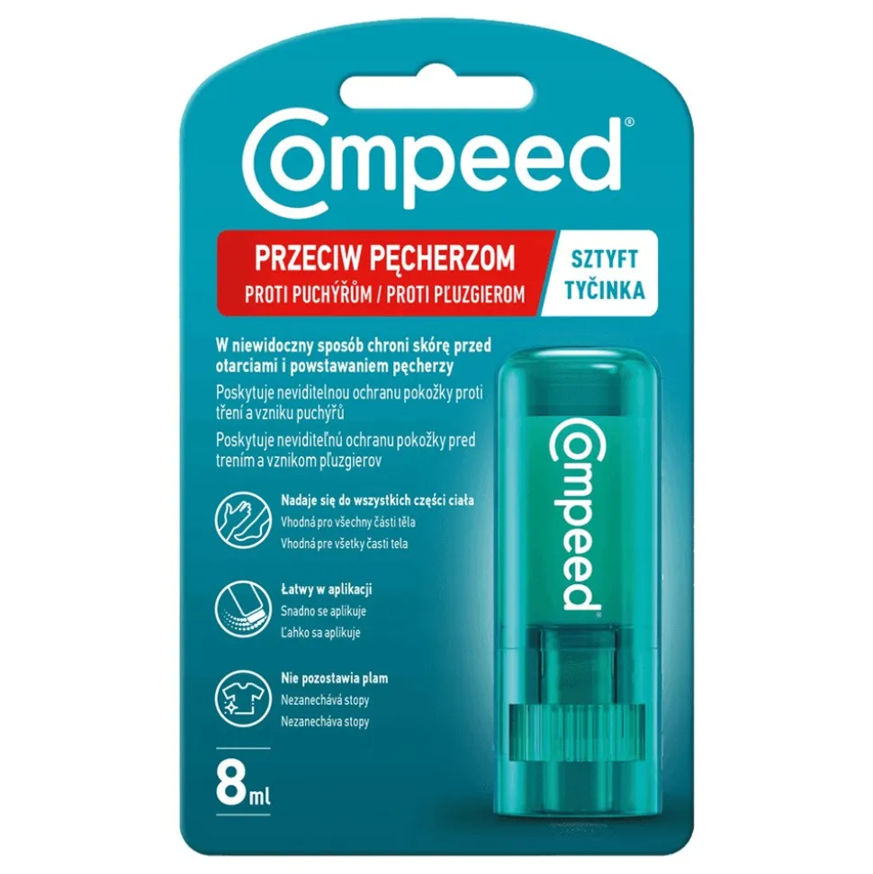 Compeed, sztyft przeciw pęcherzom, 8 ml