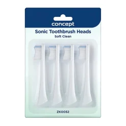 Concept Soft Clean, końcówki do szczoteczek sonicznych serii ZK500x, białe, 4 szt.