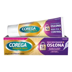 Corega Max MOCOWANIE + OSŁONA, krem mocujący do protez zębowych, 40 g