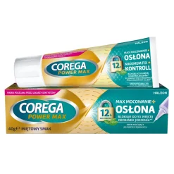Corega Power Max Mocowanie + Osłona, krem mocujący do protez, miętowy, 40 g