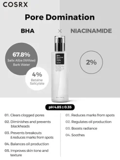Cosrx BHA Blackhead Power Liquid, esencja oczyszczająca do twarzy, 100 ml