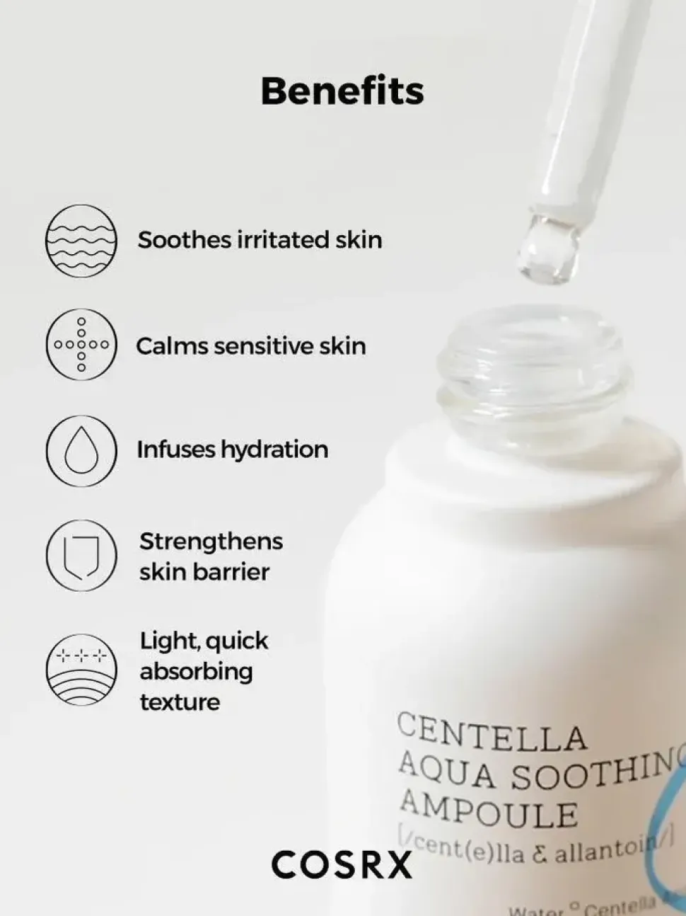Cosrx Hydrium Centella Aqua Soothing ampułka do twarzy, 40 ml