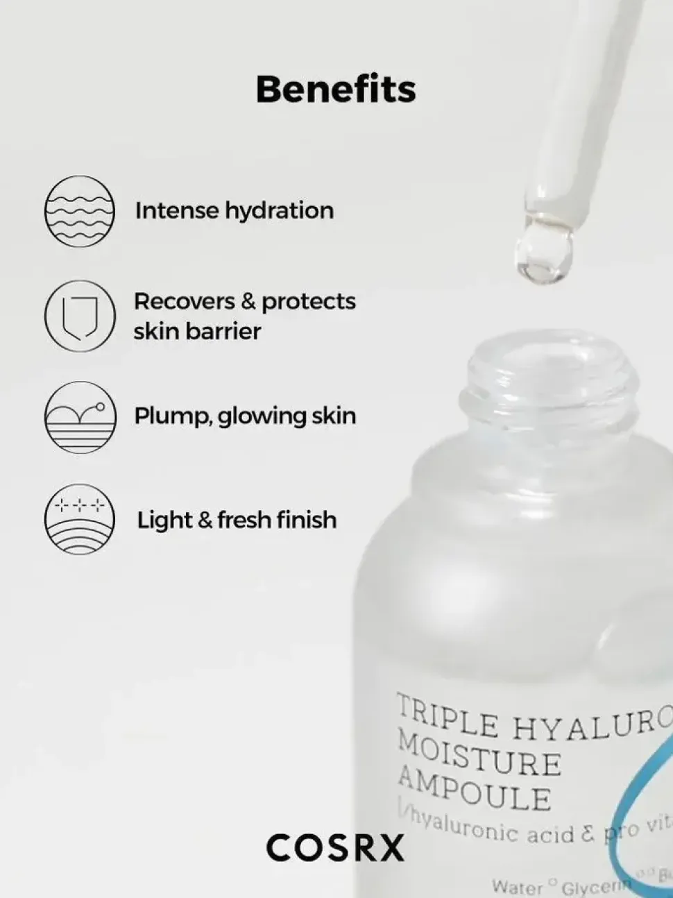 Cosrx Hydrium Triple Hyaluronic Moisture, serum do twarzy, 40 ml