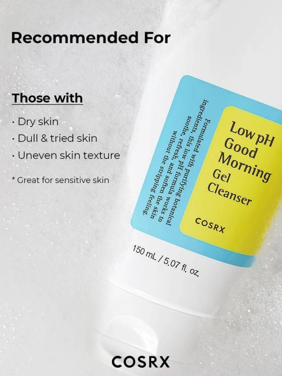 Cosrx, Low pH Good Morning, żel myjący do twarzy, 150 ml