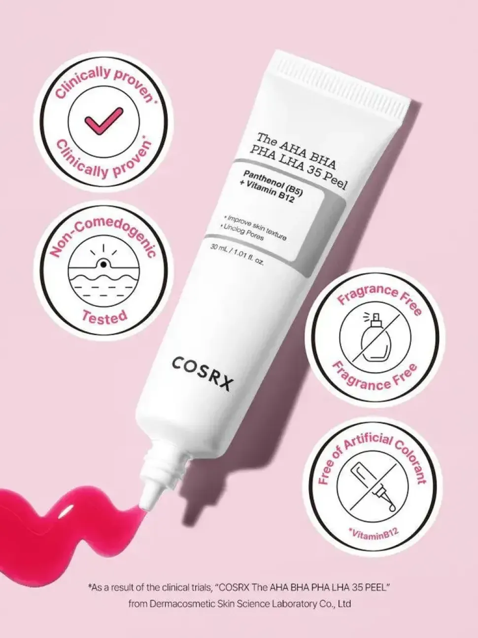Cosrx The AHA BHA LHA PHA 35 Peel, peeling do twarzy, 30 ml