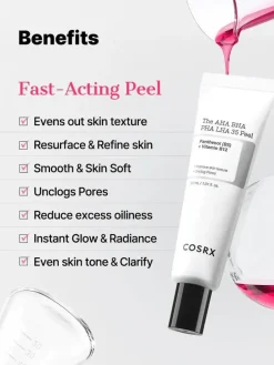Cosrx The AHA BHA LHA PHA 35 Peel, peeling do twarzy, 30 ml