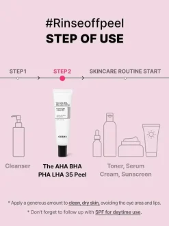 Cosrx The AHA BHA LHA PHA 35 Peel, peeling do twarzy, 30 ml