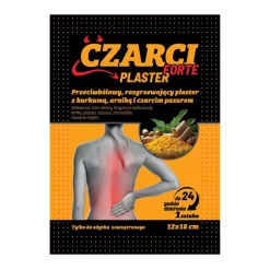 Czarci Forte Plaster, przeciwbólowy i rozgrzewający plaster z czarcim pazurem, 1 szt.