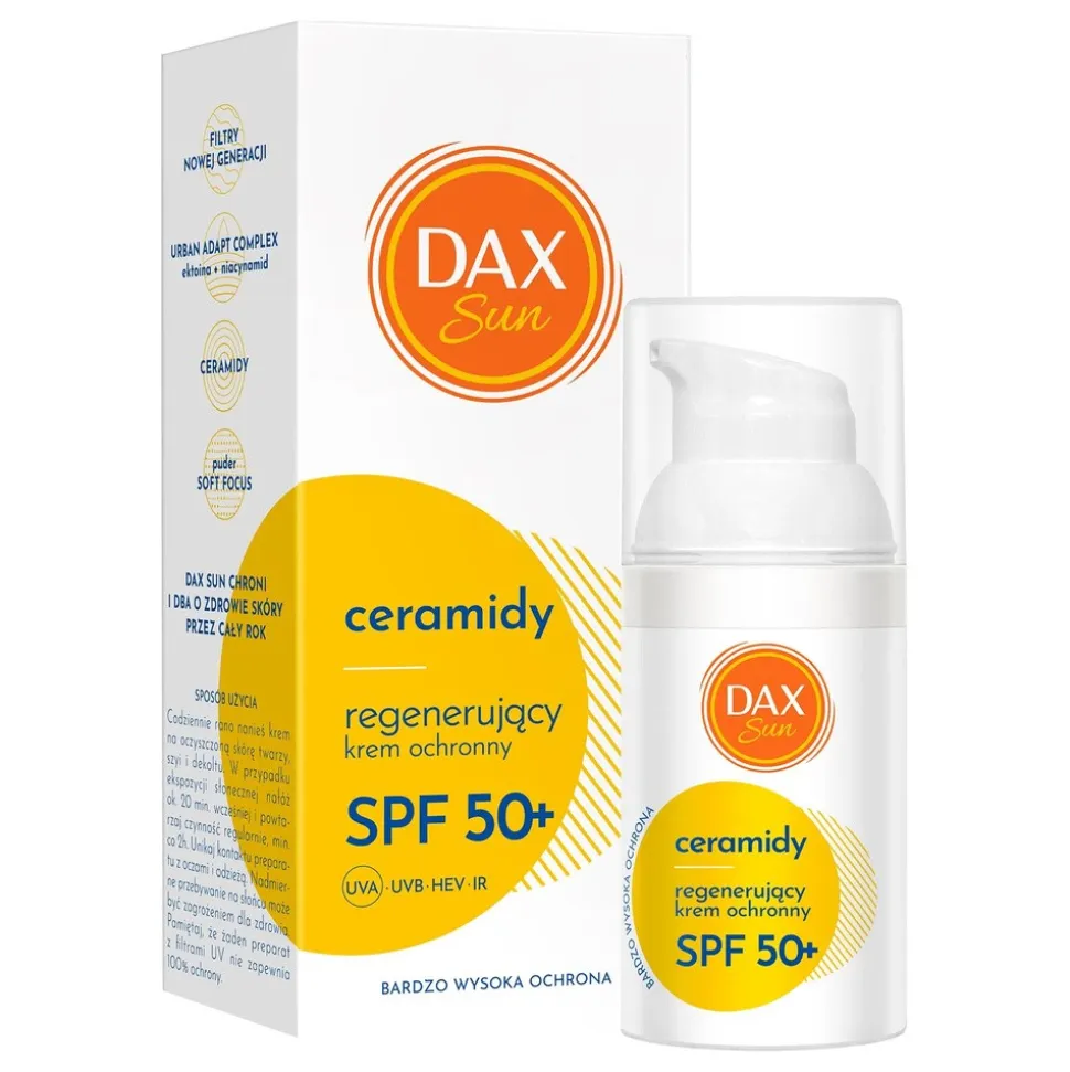 Dax Sun, ochrony krem regenerujący SPF50+, 30 ml