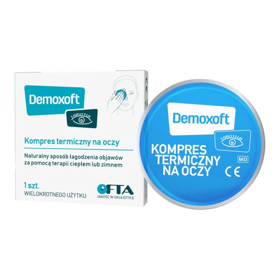Demoxoft, kompres termiczny na oczy, 1 szt.